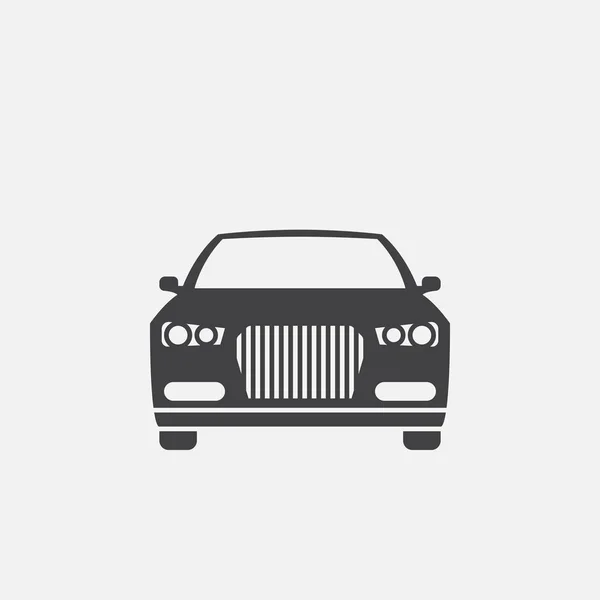 Car Icon Isolated White Background — Stock Vector