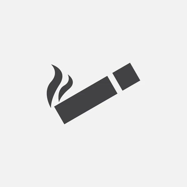 Žádná Ikona Kouření Izolovaných Bílém Pozadí — Stockový vektor