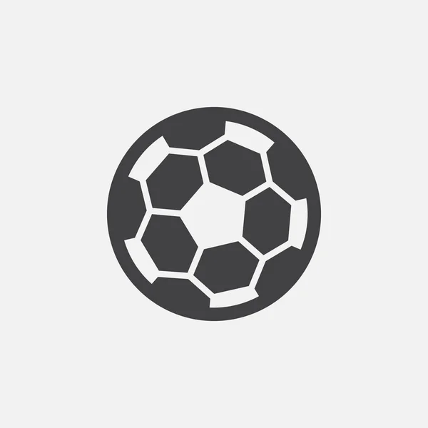 Icône Ballon Football Isolé Sur Fond Blanc — Image vectorielle