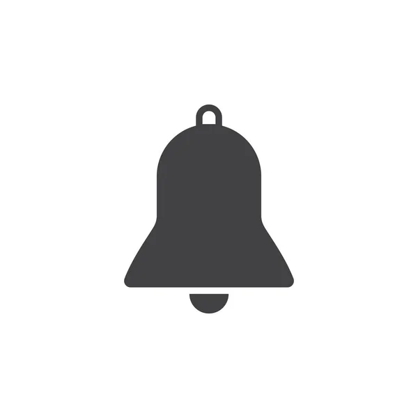 Bell Icon Vector Alarm Solide Logo Illustratie Pictogram Geïsoleerd Wit — Stockvector