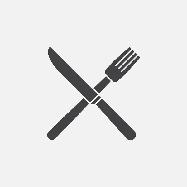 Fork Knife Icon Vector Illustration Food Symbol — Stock Vector