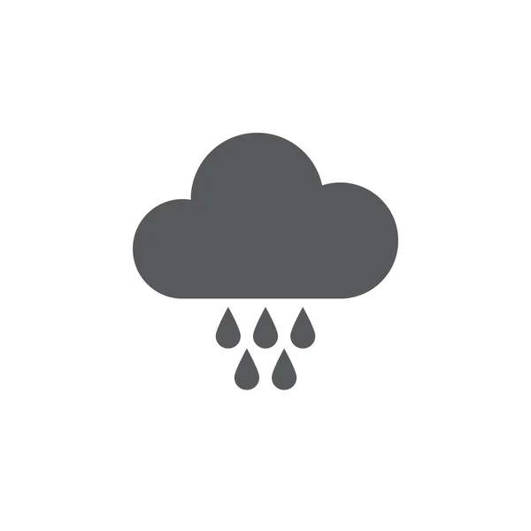 Icono Lluvia Aislado Sobre Fondo Blanco — Vector de stock