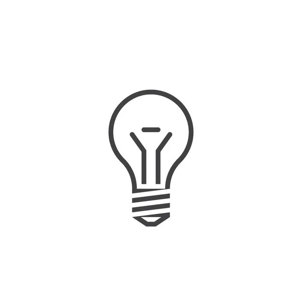 Lightbulb Line Icon Lamp Outline Vector Logo Illustration Linear Pictogram — Stock Vector