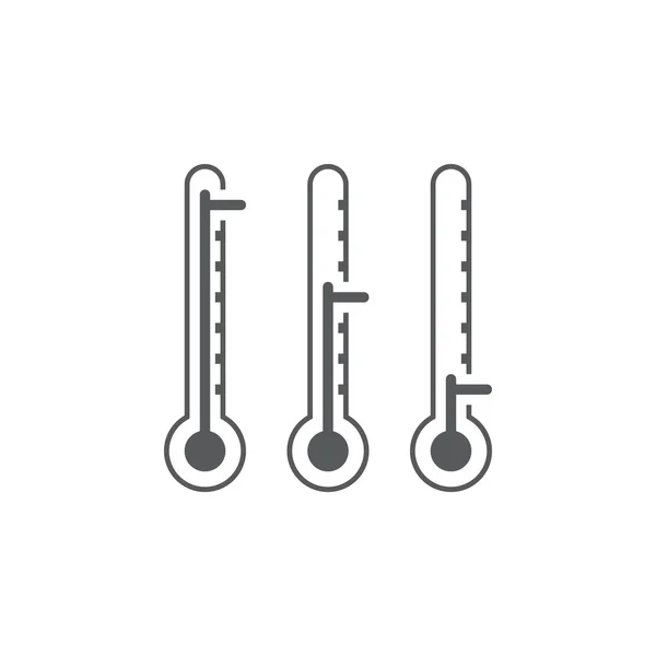 Termometern Isolerad Vit Bakgrund — Stock vektor