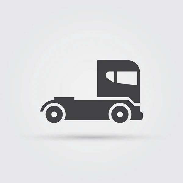 Vrachtwagen Pictogram Vectorillustratie Geïsoleerd Witte Achtergrond — Stockvector