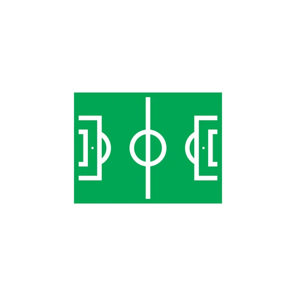 Icône Terrain Football Isolé Sur Fond Blanc — Image vectorielle