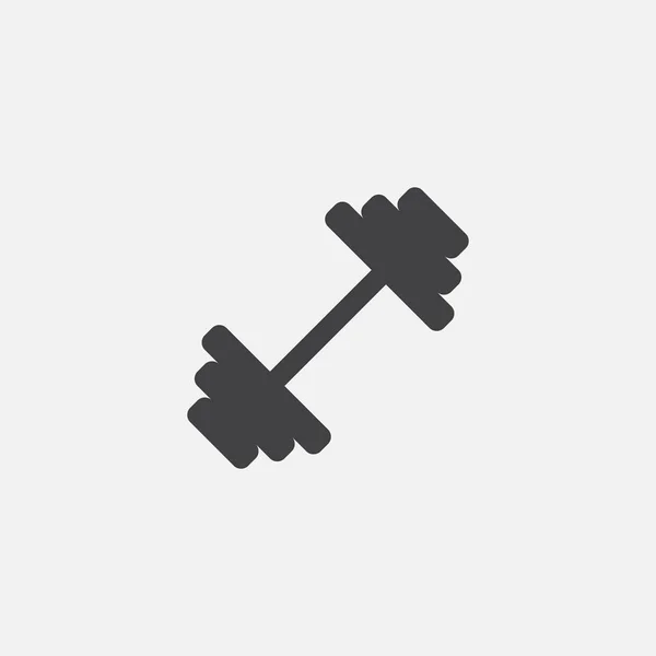 Dumbbell Icon Isolated White Background — Stock Vector