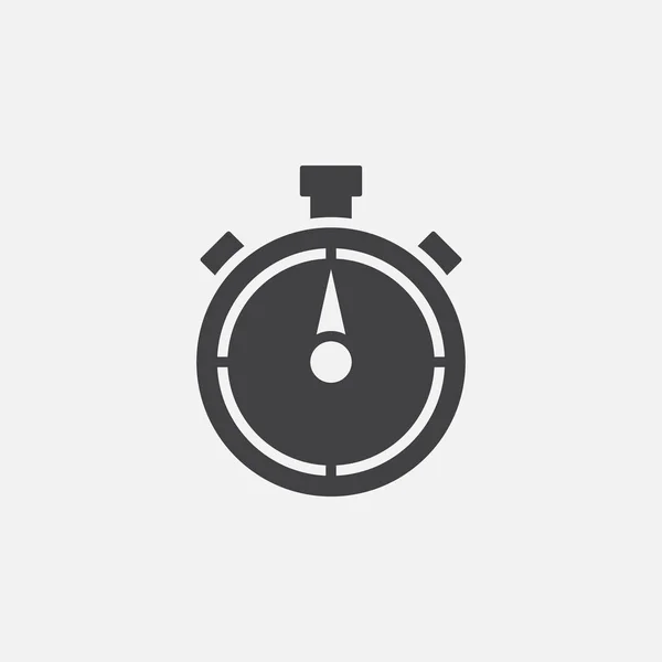 Chronomètre Icon Vecteur Isolé Sur Fond Blanc — Image vectorielle