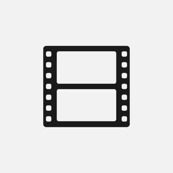Εικονίδιο Κινηματογράφου Που Απομονώνονται Λευκό Φόντο — Διανυσματικό Αρχείο