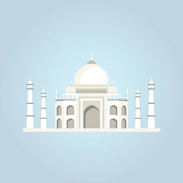 Taj Mahal Vektör Çizim — Stok Vektör