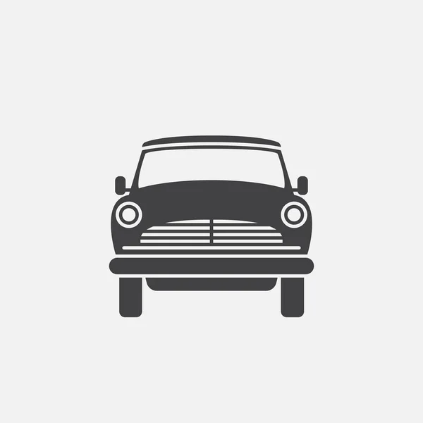 Retro Car Icon Isolated White Background — стоковый вектор
