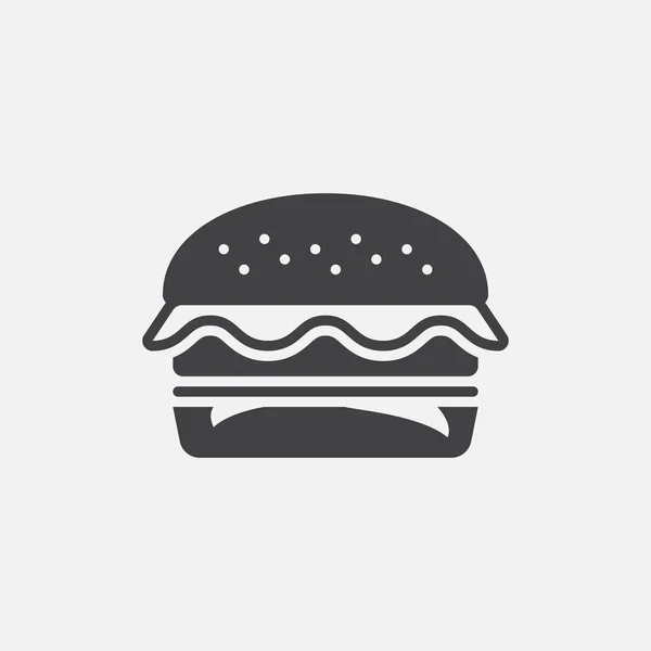 Hamburger Symbol Isoliert Auf Weißem Hintergrund — Stockvektor