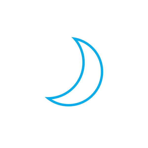 Icono Lunar Aislado Sobre Fondo Blanco — Vector de stock