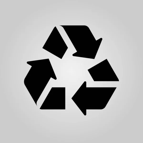 Recycle Vektor Symbol Isoliert Auf Weißem Hintergrund — Stockvektor