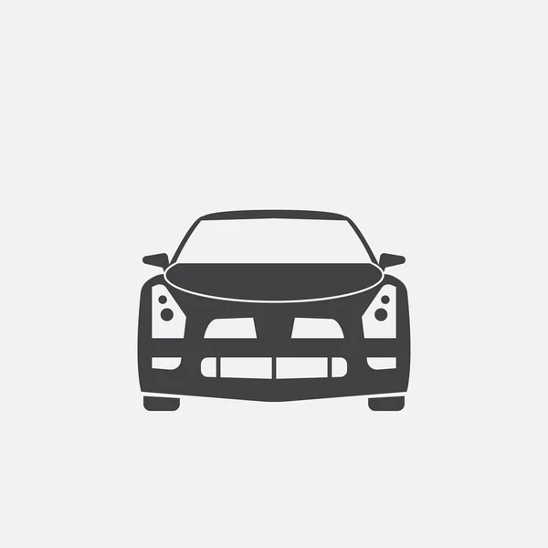 Car Icon Isolated White Background — Stock Vector