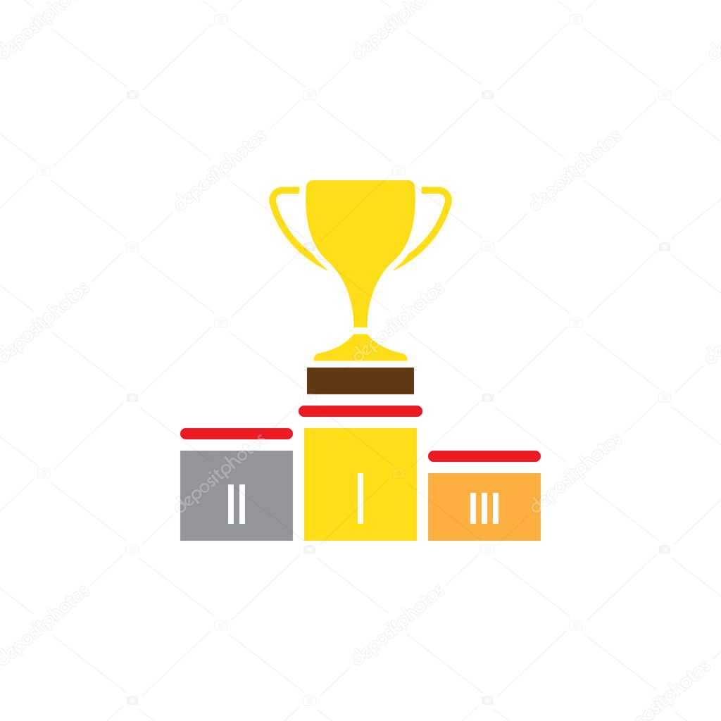 winners podium icon isolated on white background 