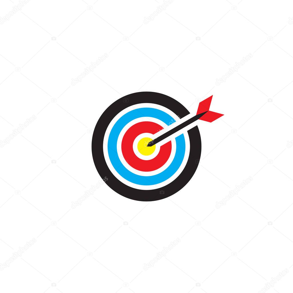 target icon isolated on white background 