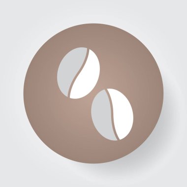 Kahve simgesi beyaz arka plan üzerinde izole 