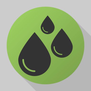 su simgesi bırakır. Modern düz vektör simgesi 