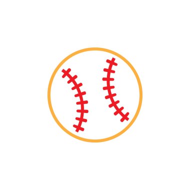 Beyaz arka plan üzerinde izole beyzbol simgesi 