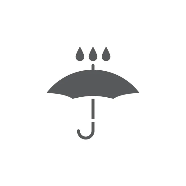 Rain Icon Isolated White Background — Stock Vector