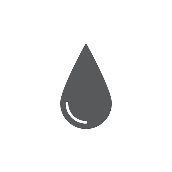 Icono Gota Agua Aislado Sobre Fondo Blanco — Vector de stock