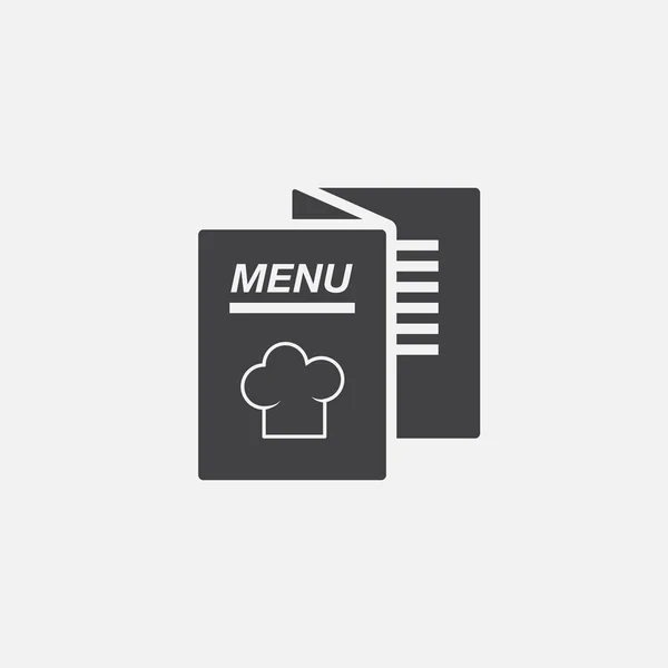 Ícone Menu Isolado Fundo Branco — Vetor de Stock