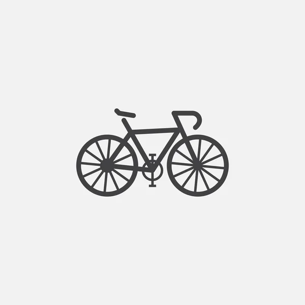 Icono Bicicleta Aislado Sobre Fondo Blanco — Archivo Imágenes Vectoriales