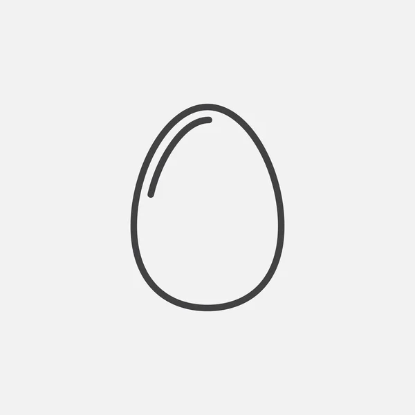 Піктограма Яйця Ізольована Білому Тлі — стоковий вектор