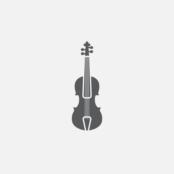 Geigen Symbol Isoliert Auf Weißem Hintergrund — Stockvektor