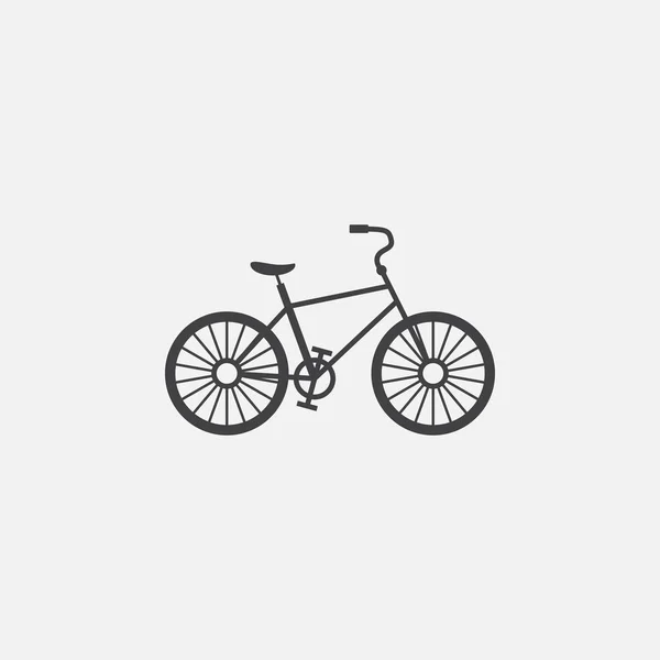 Icono Bicicleta Aislado Sobre Fondo Blanco — Archivo Imágenes Vectoriales