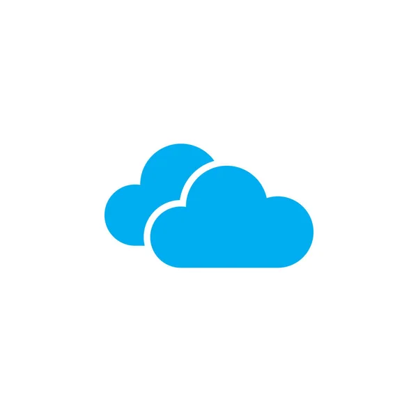 Clouds Icono Aislado Sobre Fondo Blanco — Vector de stock