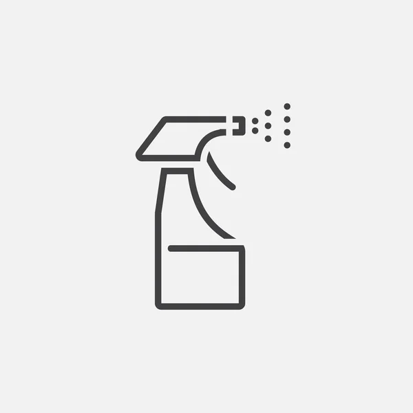 Spray Fles Pictogram Geïsoleerd Witte Achtergrond — Stockvector