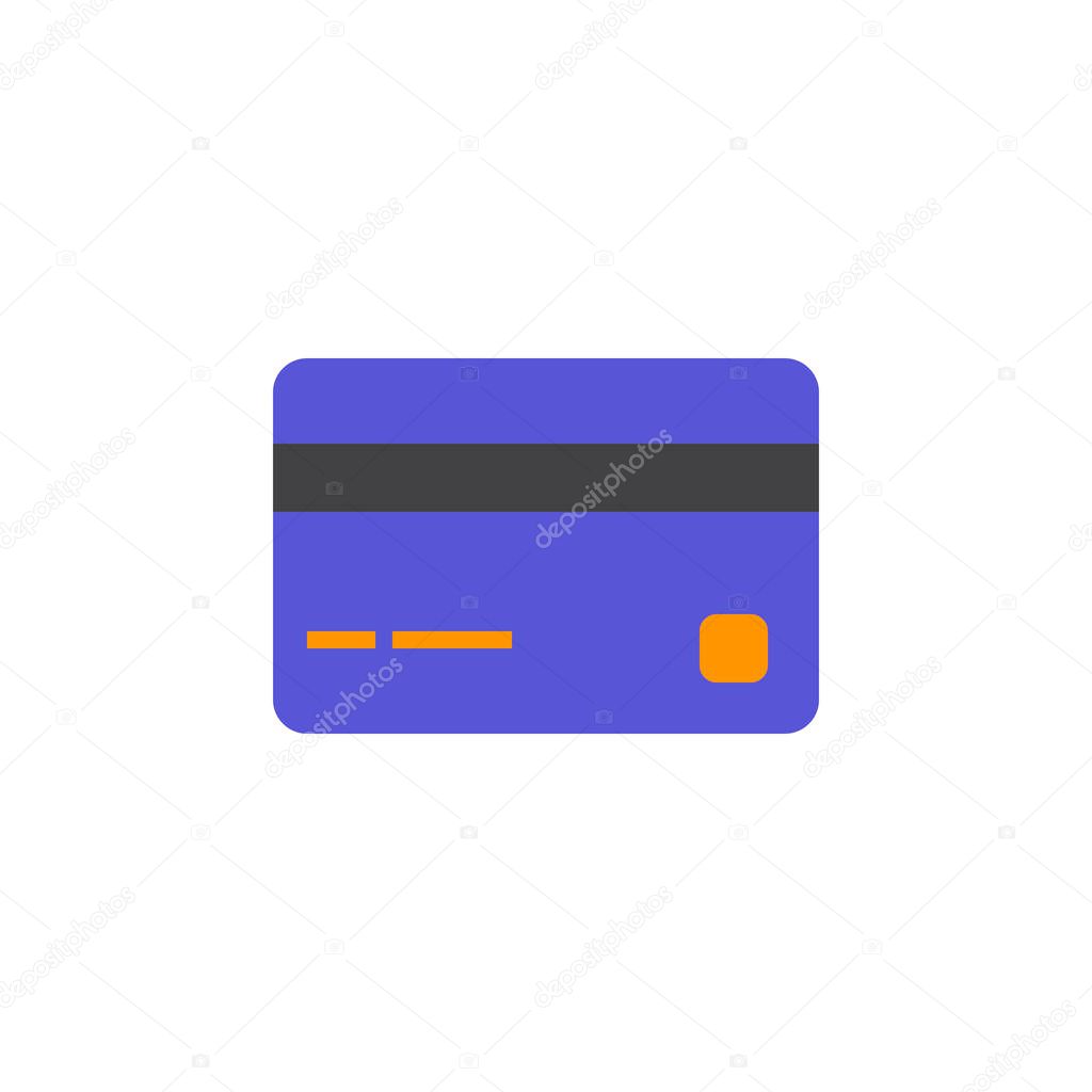 Payment icon vector, credit card solid logo, colorful pictogram isolated on white, pixel perfect illustration