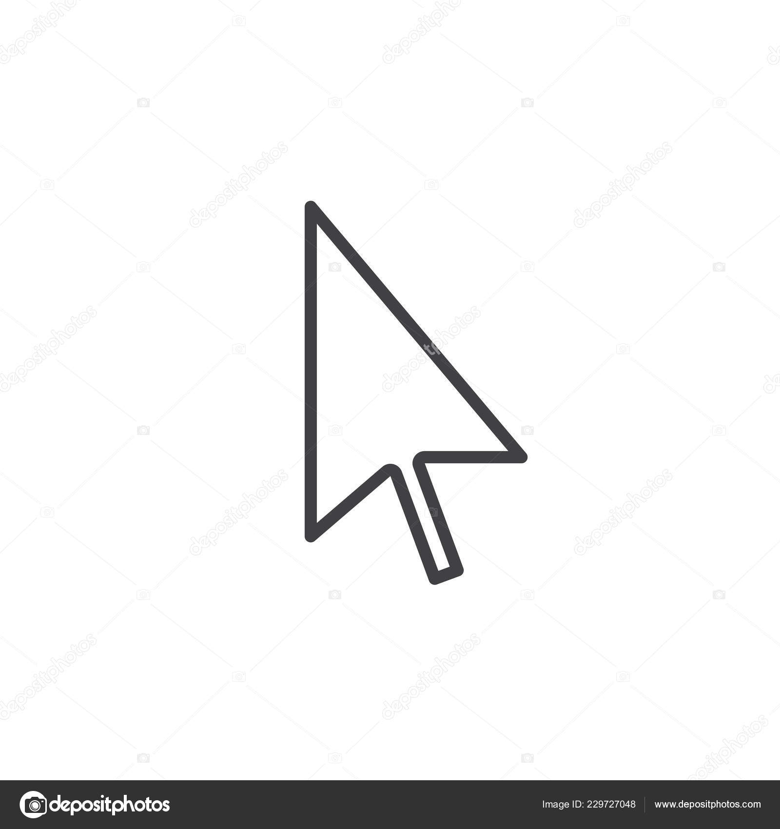 마우스 포인터가 아이콘 일러스트 스톡 벡터 - ©avicons 229727048, image size:1600x1700