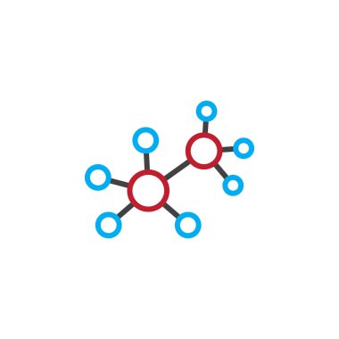 molekül satırı simgesi, Anahat vektör logosu, doğrusal piktogram beyaz, piksel mükemmel illüstrasyon izole
