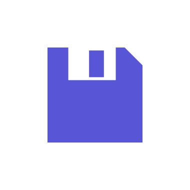 Simge vektör, disket katı logo illüstrasyon, renkli sembol üzerinde beyaz izole kaydetmek