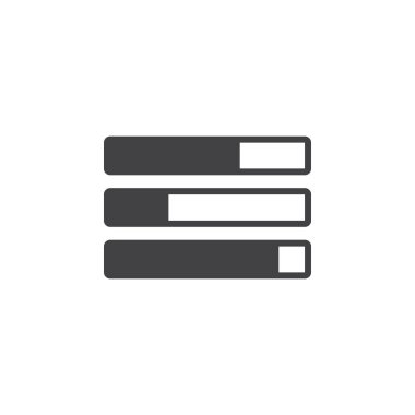 Görev çubuğu simge vektör, katı logo illüstrasyon, üzerinde beyaz izole piktogram