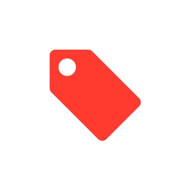 Fiyat etiketi simge vektör, Satılık etiket katı logo illüstrasyon, renkli sembol üzerinde beyaz izole