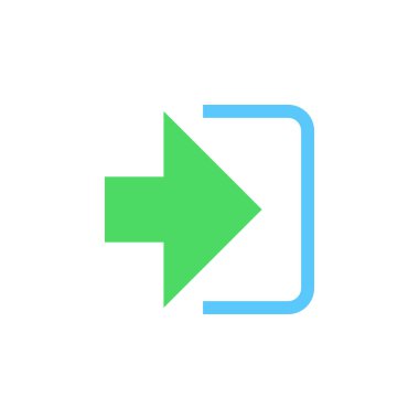 Simge vektör imzala, katı logo illüstrasyon, üzerinde beyaz izole renkli sembol giriş