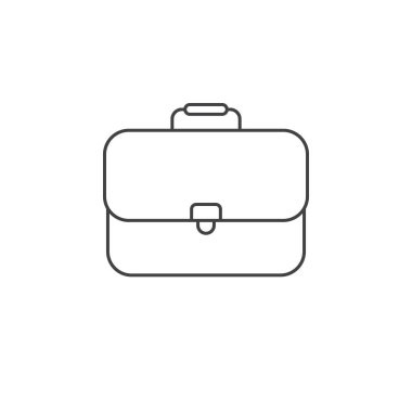 Evrak ince çizgi simgesini, iş durum Anahat vektör logo illüstrasyon, doğrusal piktogram beyaz izole