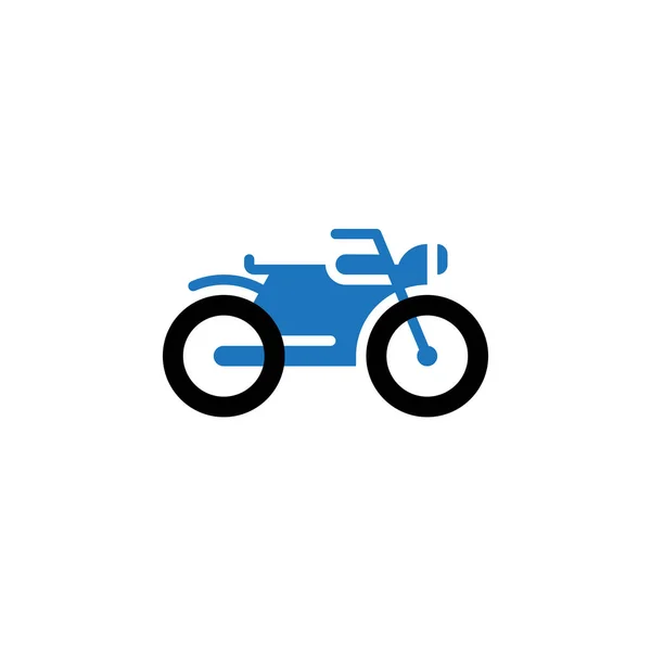 Icono Motocicleta Vector Moto Sólida Ilustración Logotipo Pictograma Colorido Aislado — Archivo Imágenes Vectoriales
