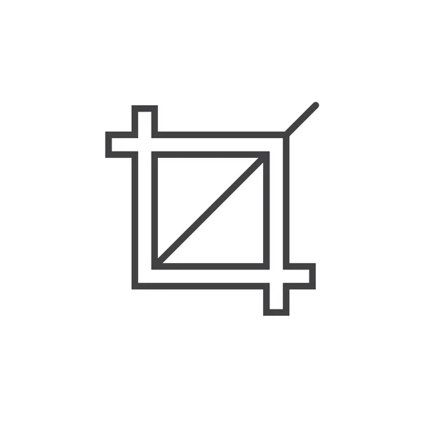 Icono Línea Símbolo Recorte Ilustración Logotipo Vector Contorno Pictograma Lineal — Archivo Imágenes Vectoriales