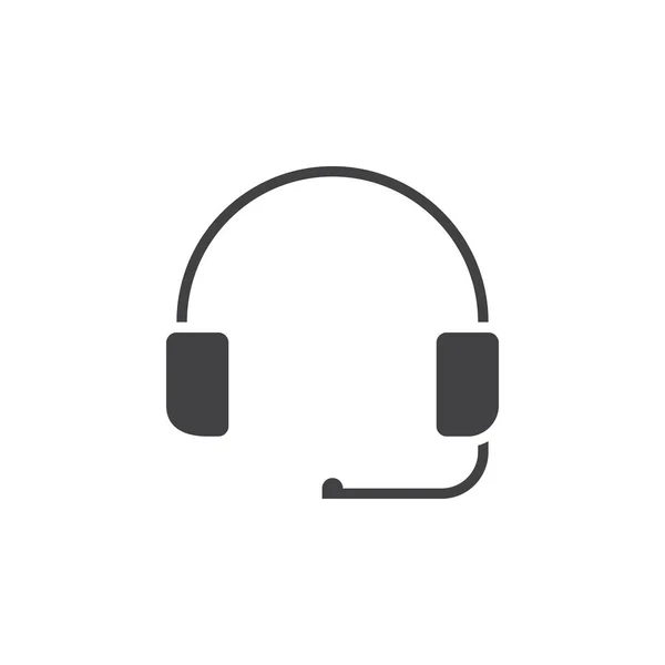 Kulaklık Simge Vektör Destek Sağlam Logosu Beyaz Piksel Mükemmel Illustratio — Stok Vektör