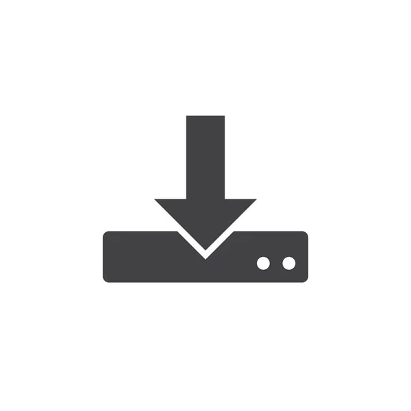 Icon Vektor Herunterladen Solide Logoabbildung Piktogramm Auf Weiß Isoliert — Stockvektor
