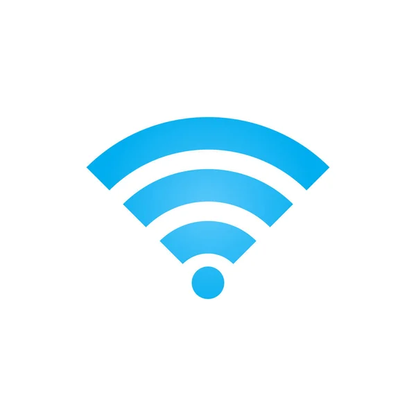 Wifi Sinyal Simge Vektör Kablosuz Katı Logo Illüstrasyon Renkli Sembol — Stok Vektör