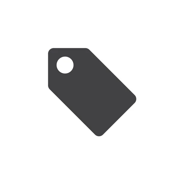 Prislapp Ikonen Vektor Försäljning Etikett Fast Logotyp Illustration Piktogram Isolerad — Stock vektor