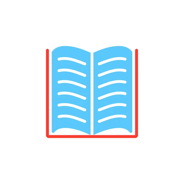 Символ Бібліотеки Вектор Значка Книги Заповнений Плоский Знак Суцільна Барвиста — стоковий вектор