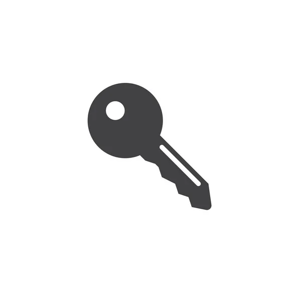 Вектор Значка Ключа Ілюстрація Твердого Логотипу Конфіденційності Піктограма Ізольована Білому — стоковий вектор