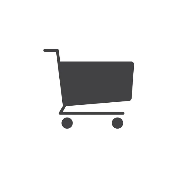 Winkel Pictogram Vector Shopping Cart Solide Logo Afbeelding Pictogram Geïsoleerd — Stockvector